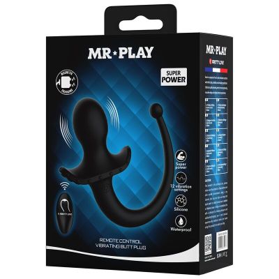 MR PLAY - WIRELESS REMOTE CONTROL ANAL AND PERINEUM VIBRATOR BLACK MR PLAY - WIRELESS REMOTE CONTROL ANAL AND PERINEUM VIBRATOR BLACK