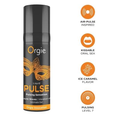 ORGIE - PULSE KISSABLE PULSING SENSATION INTIMATE GEL 15 ML ORGIE - PULSE KISSABLE PULSING SENSATION INTIMATE GEL 15 ML