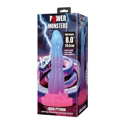 POWER MONSTERS - VOID PYTHON FANTASY DILDO WITH SUCTION CUP 20.5 CM Ø 5.2 CM BLUE, PURPLE & PINK POWER MONSTERS - VOID PYTHON FANTASY DILDO WITH SUCTION CUP 20.5 CM Ø 5.2 CM BLUE, PURPLE & PINK
